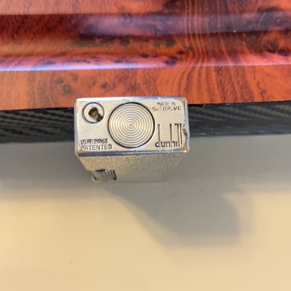 Dunhill rollagas lighter silver-classic fine bark model great working c… - Picture 3 of 6